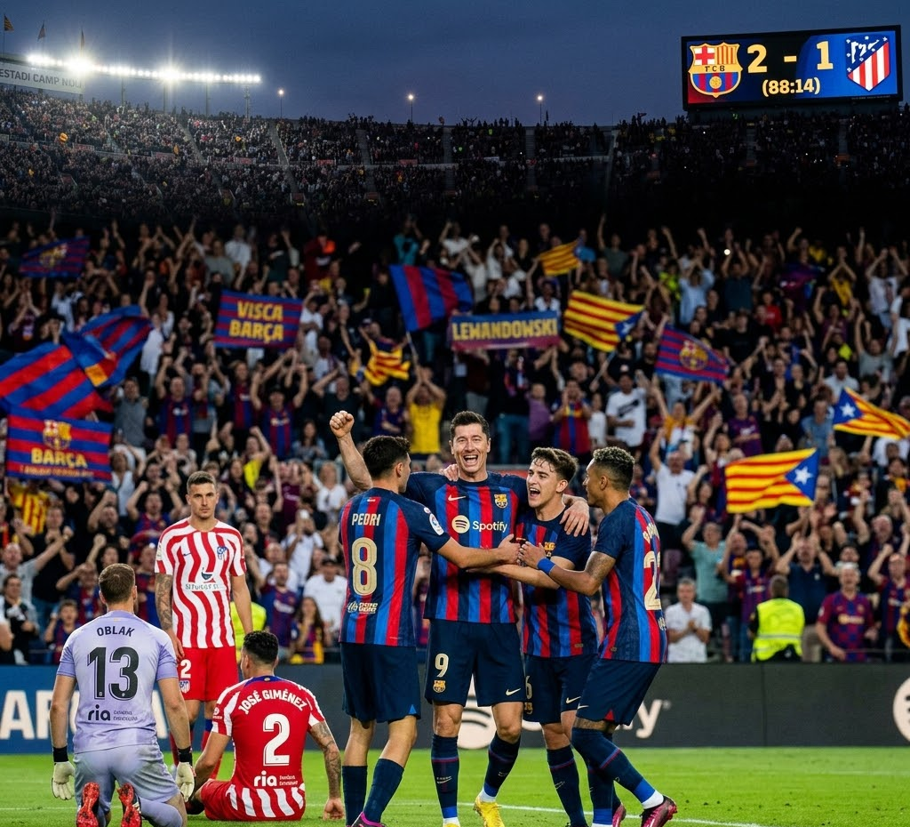 kemenangan Barcelona atas Atletico Madrid