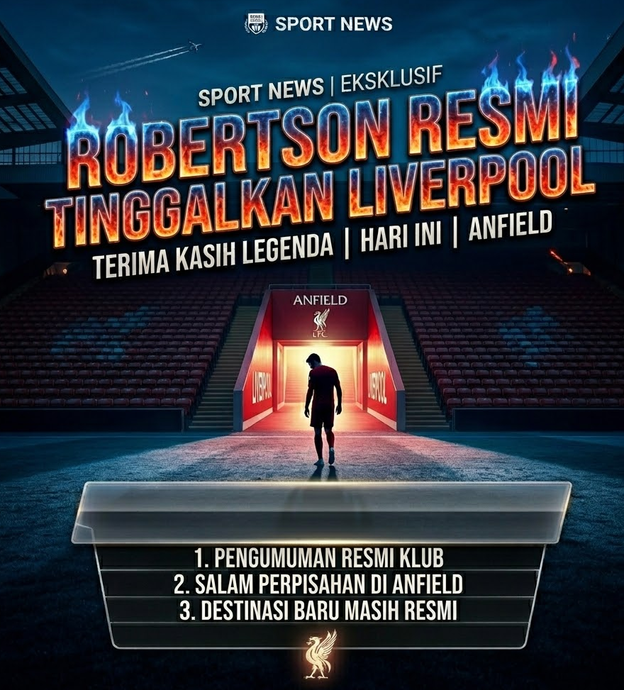 Berita transfer Liverpool Andy Robertson keluar dari klub di akhir musim