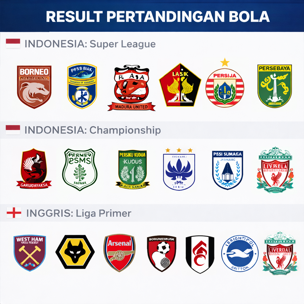 HASIL PERTANDINGAN BOLA