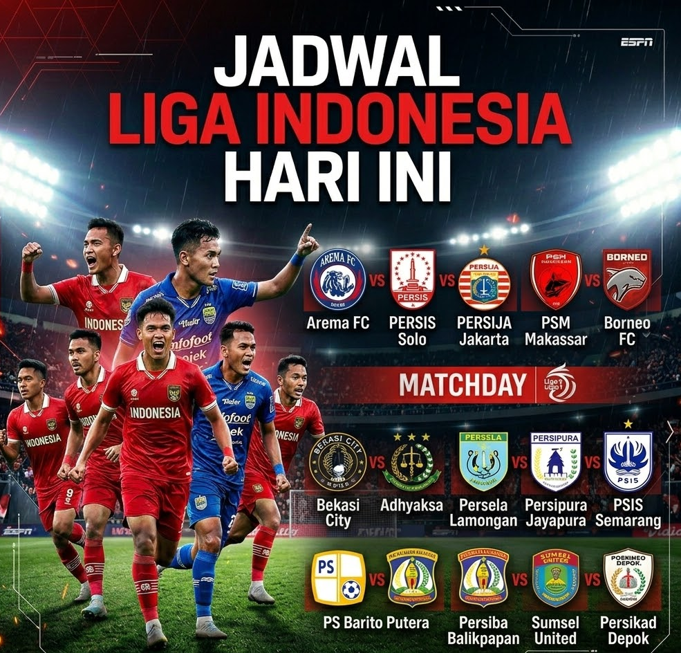 jadwal bola hari ini