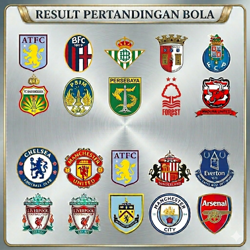 result pertandingan bola