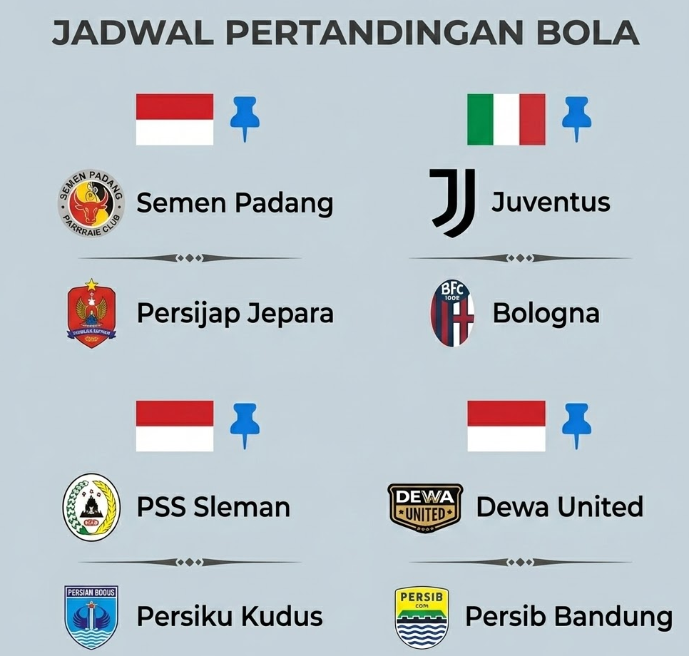 JADWAL BOLA HARI INI
