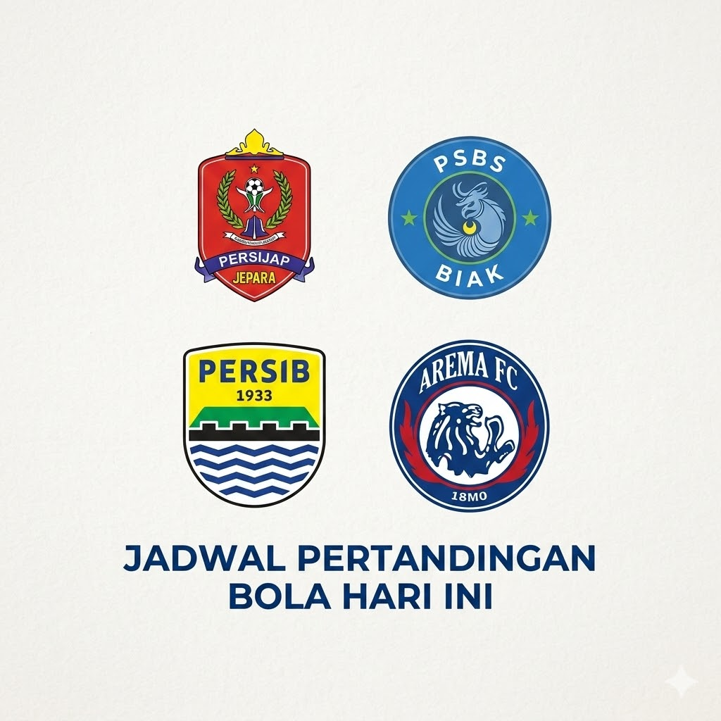 jadwal pertandingan bola hari ini