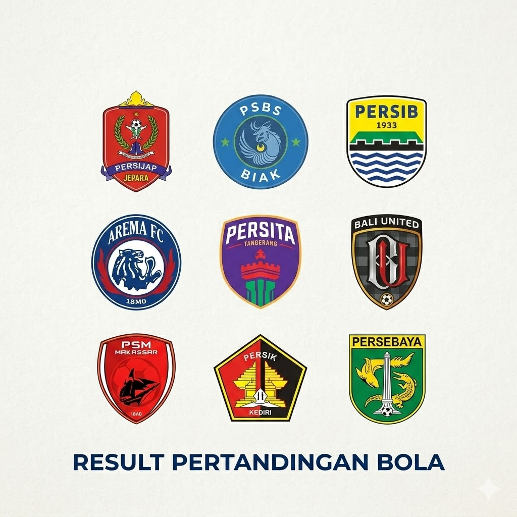 hasil pertandingan bola hari ini