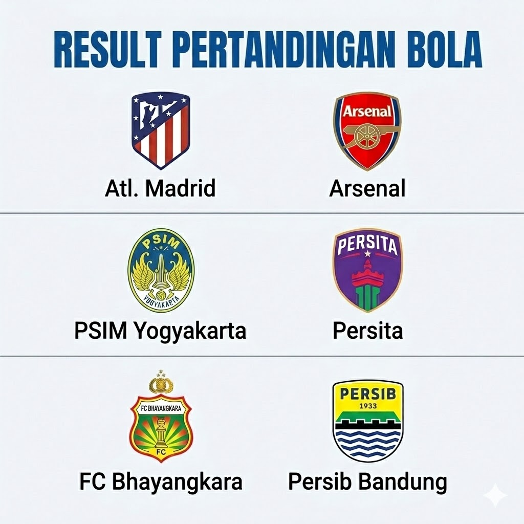 hasil pertandingan bola