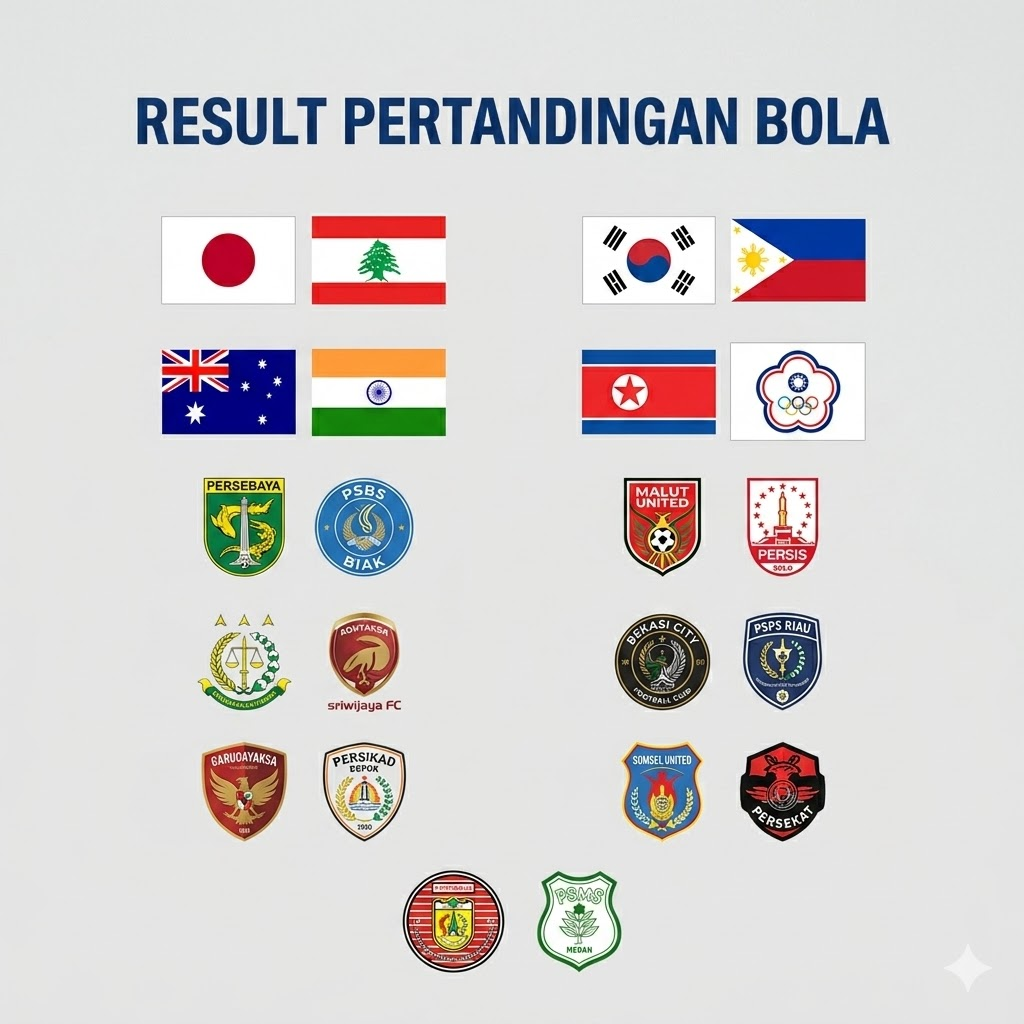 hasil pertandingan bola hari ini