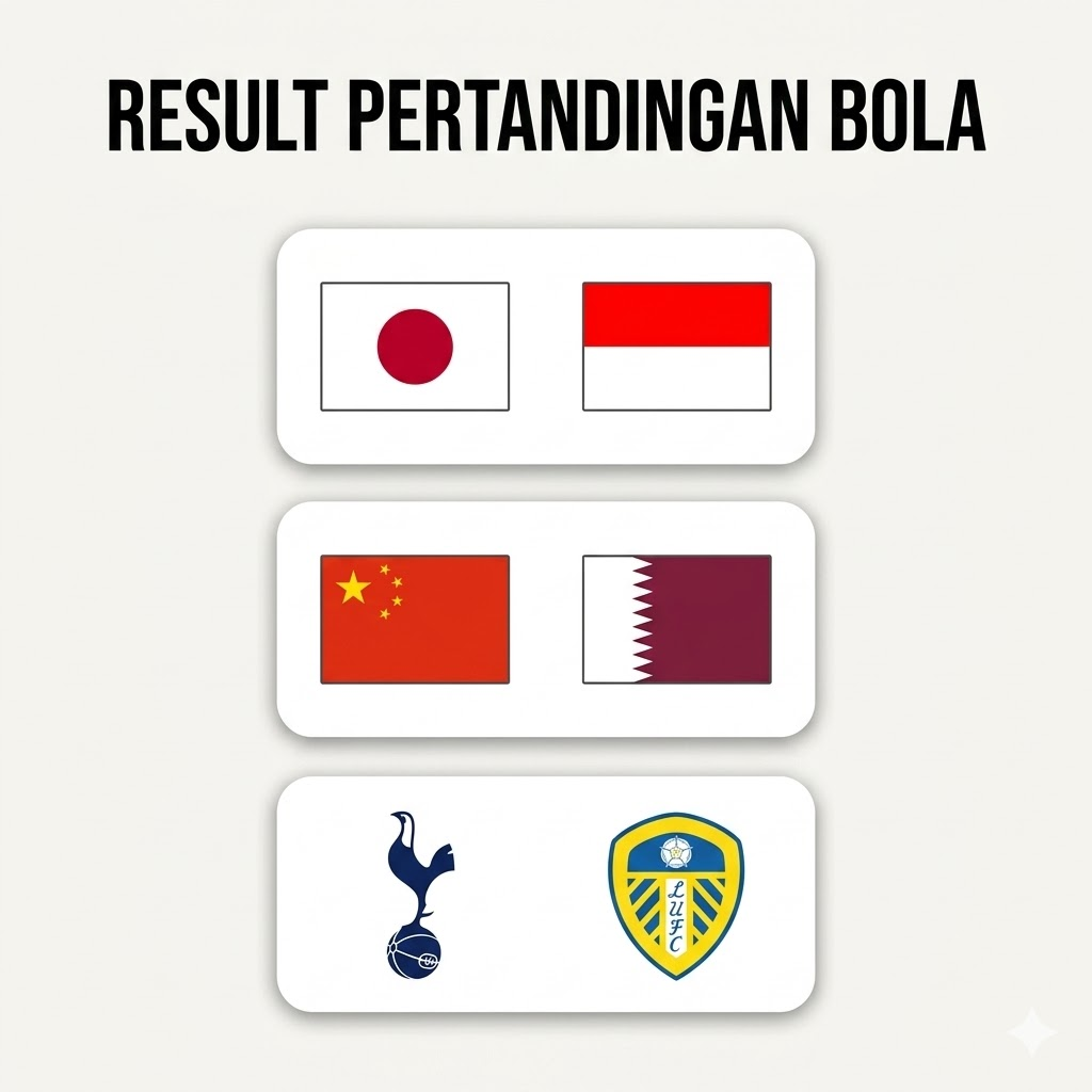 hasil pertandingan bola hari ini