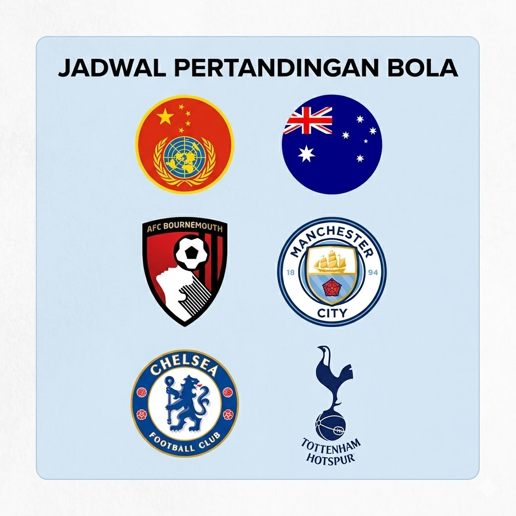 jadwal pertandingan bola hari ini