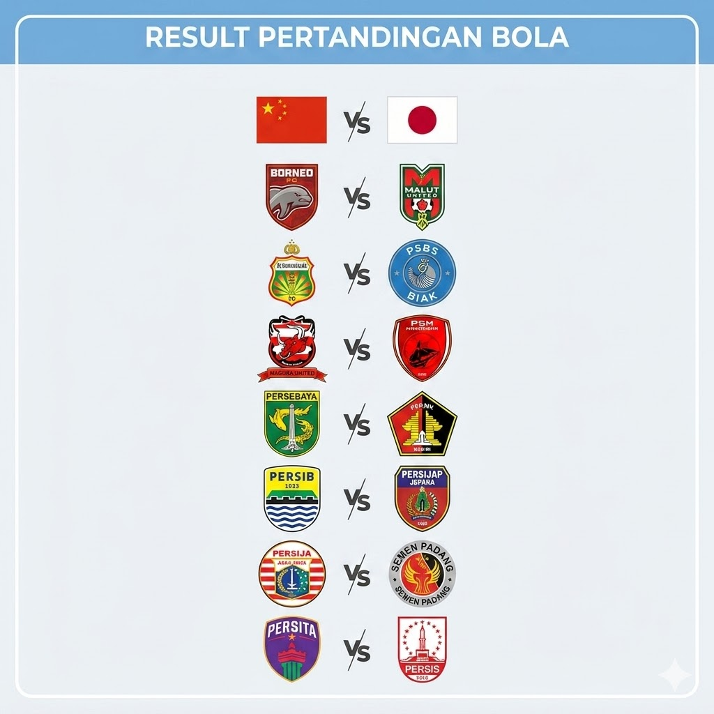 hasil bola hari ini