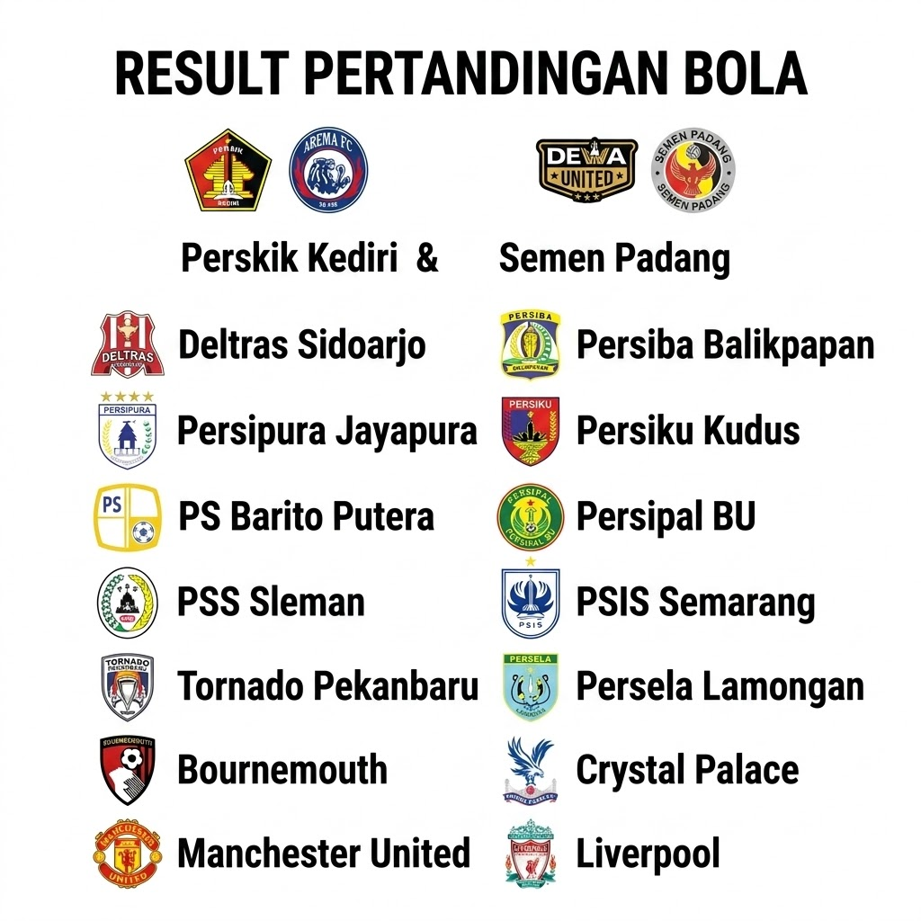 hasil bola hari ini