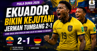 Ekuador menciptakan kejutan besar di Piala Dunia 2026 setelah mengalahkan Jerman dengan skor 2-1 dan memastikan tiket ke babak 32 besar.