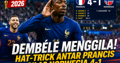 Ousmane Dembélé mencetak hat-trick saat Prancis mengalahkan Norwegia 4-1 di Piala Dunia FIFA 2026.