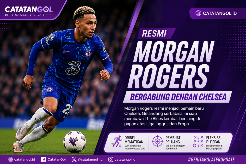 Morgan Rogers resmi bergabung dengan Chelsea