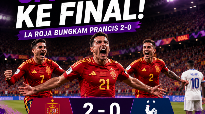 Spanyol mengalahkan Prancis 2-0 pada semifinal Piala Dunia 2026.