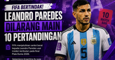 Leandro Paredes dilarang bermain 10 pertandingan oleh FIFA
