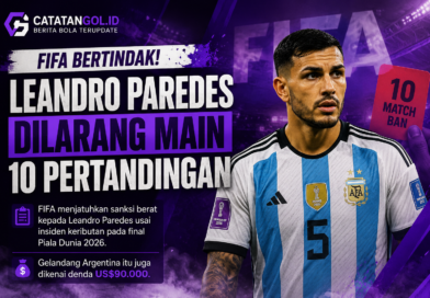 Leandro Paredes dilarang bermain 10 pertandingan oleh FIFA