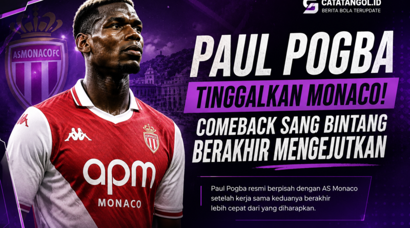 Paul Pogba tinggalkan Monaco setelah comeback berakhir