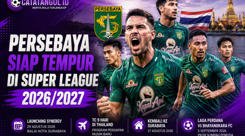 Persebaya siap menghadapi Super League 2026/2027 setelah TC di Thailand