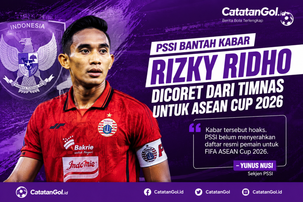 PSSI bantah kabar Rizky Ridho dicoret dari Timnas Indonesia untuk ASEAN Cup 2026