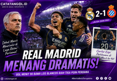 Real Madrid menang dramatis 2-1 atas Espanyol di LaLiga 2026/2027
