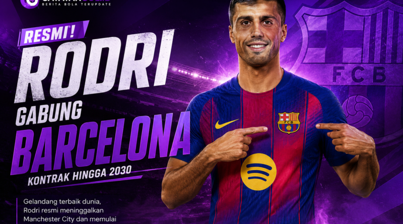 Rodri resmi gabung Barcelona hingga 2030