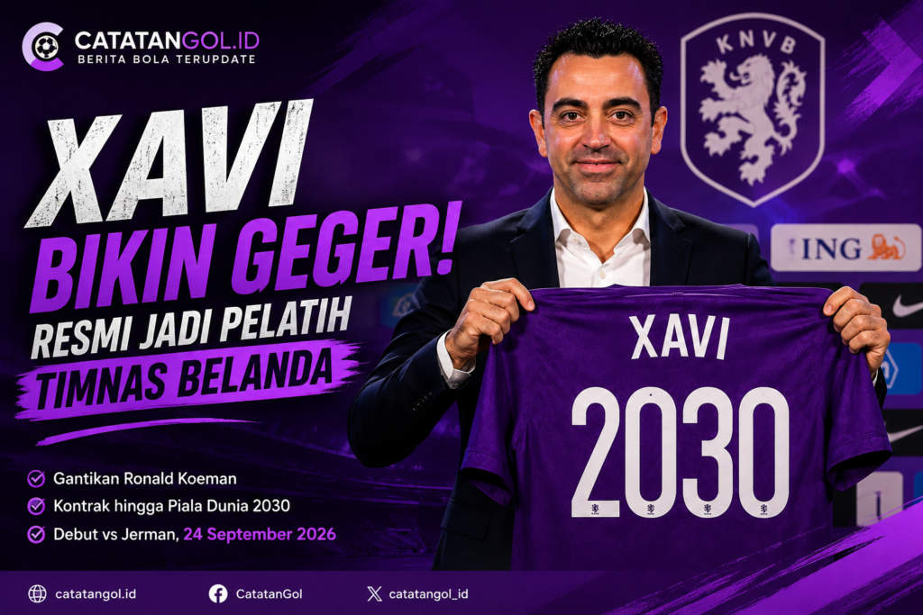 Xavi resmi menjadi pelatih Timnas Belanda hingga 2030