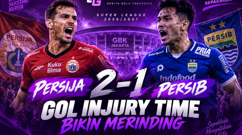 Persija vs Persib berakhir 2-1 di GBK