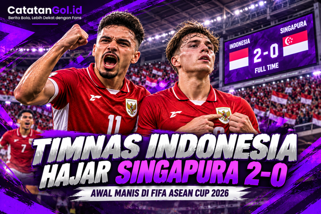 Timnas Indonesia menang 2-0 atas Singapura