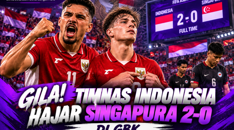Timnas Indonesia hajar Singapura 2-0 di GBK